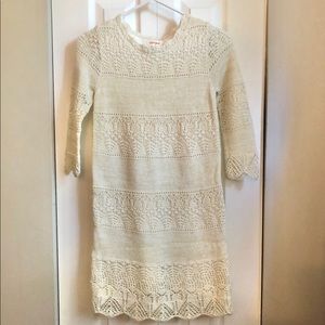 Girls Sparkly Knit Sweater Dress - New Never Worn